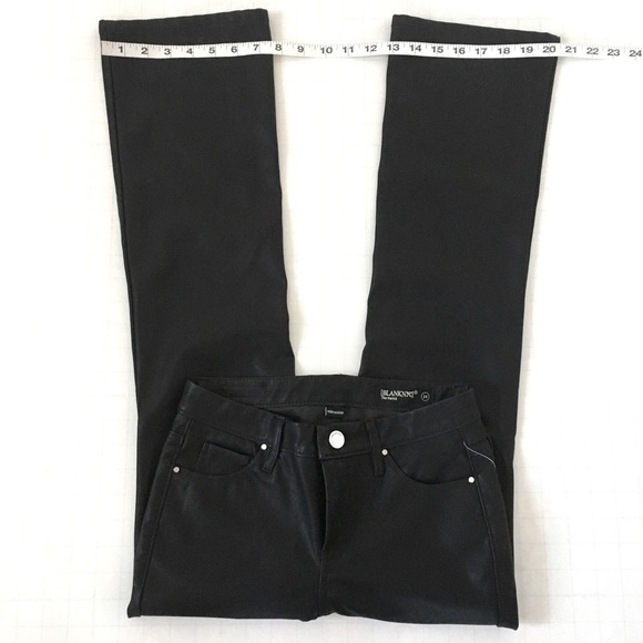 BLANKNYC Black Faux Leather Boot Cut Flare Pant 24 - Picture 9 of 14